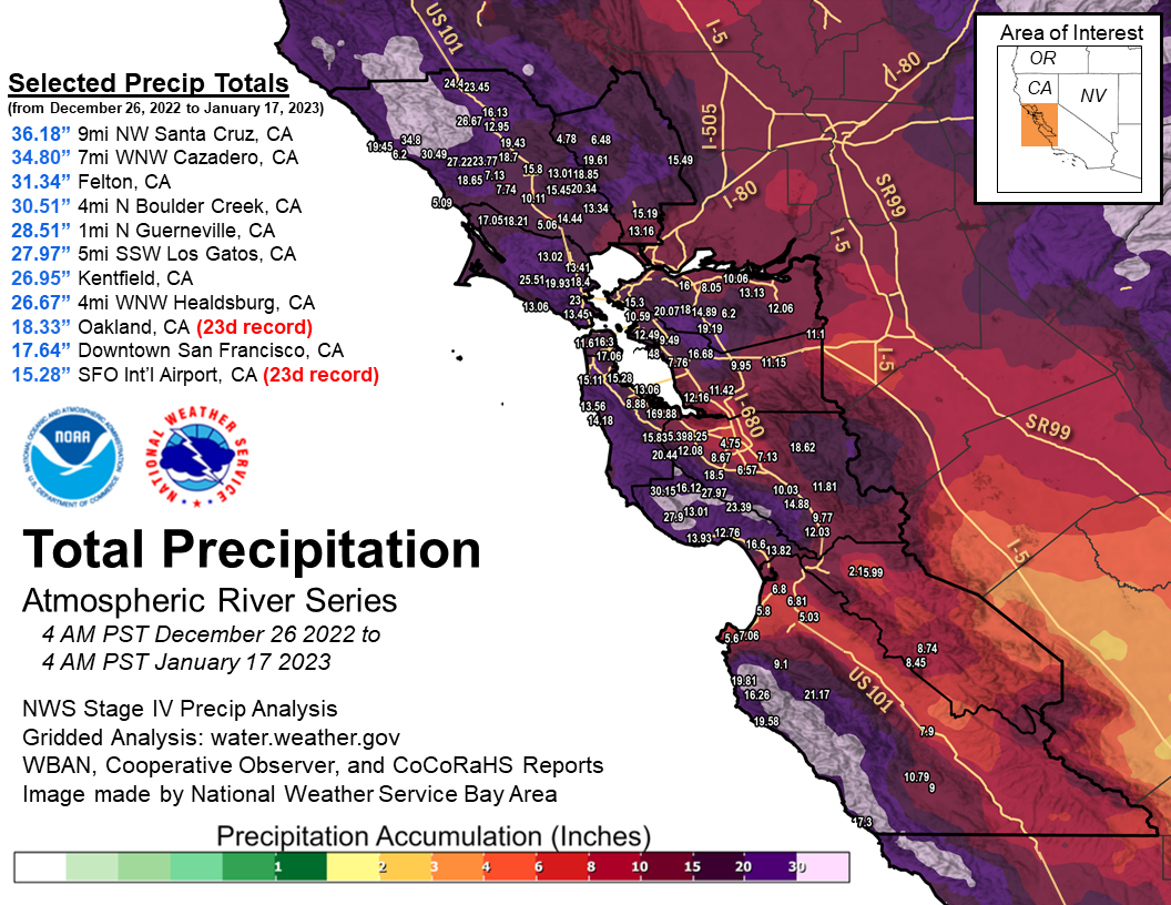 A parade of storms impact Bay Area